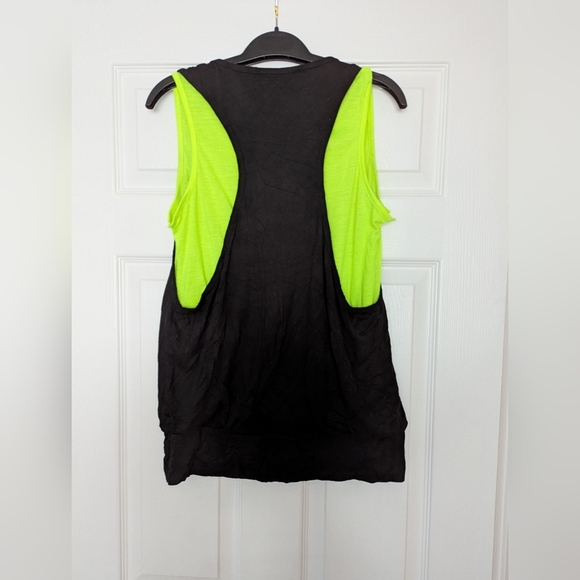 ✨HOST PICK✨Obey Black and Yellow Graphic Sleeveless Tank Top - Picture 2 of 4